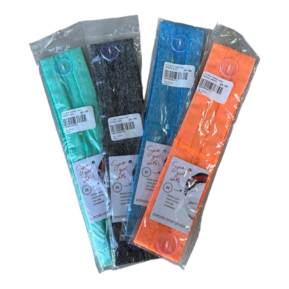 4 save your ears HEADBANDS • Buttons to Attach a Mask - Picture 1 of 6